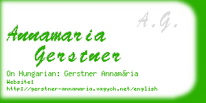 annamaria gerstner business card