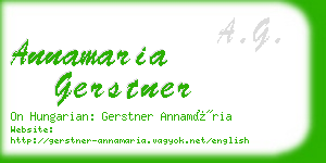 annamaria gerstner business card